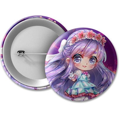 Animerch Placka Kawaii Doll - 50 mm