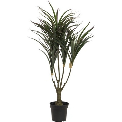 Umělá palma Dracena zeleno-červené listy, 90cm