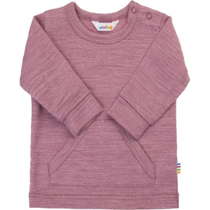 Joha Детски вълнен пуловер Joha Kid's Blouse L/S with Belly Pockets Merino jumper - Bordeaux - размер 120 (704-6192-0117)
