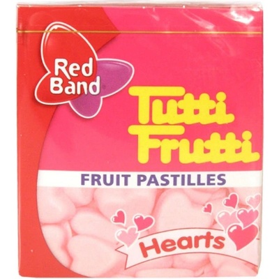 Red Band Tutti Frutti pastilky ovocné srdce 15 g