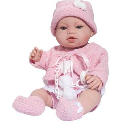 Berbesa -bábätko Nela 43cm Ružová