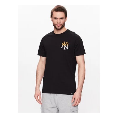 New Era Тишърт New York Yankees MLB Drip Logo 60332179 Черен Regular Fit (New York Yankees MLB Drip Logo 60332179)