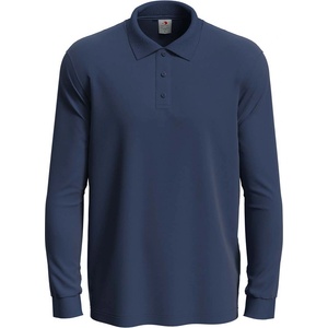 Stedman classic polo long sleeve st3400 / Мъжка поло тениска с дълъг ръкав - тъмносин l (st3400navl)