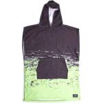 Ocean & earth Southside Hooded Youth poncho - Green (Black / Lima)