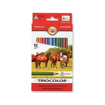 Koh i Noor 3142 Triocolor hrubé trojhranné pastelky 12 ks
