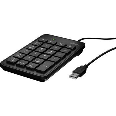 Trust Цифрова клавиатура Trust Xalas, USB, 5 extra keys, 1.5m кабел черна (22221)