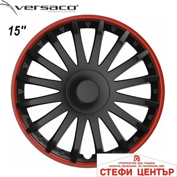 Image 1 of Versaco Тасове за джанти 15" Versaco Crystal RO Black (56012)