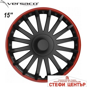 Versaco Тасове за джанти 15" Versaco Crystal RO Black (56012) - steficenter