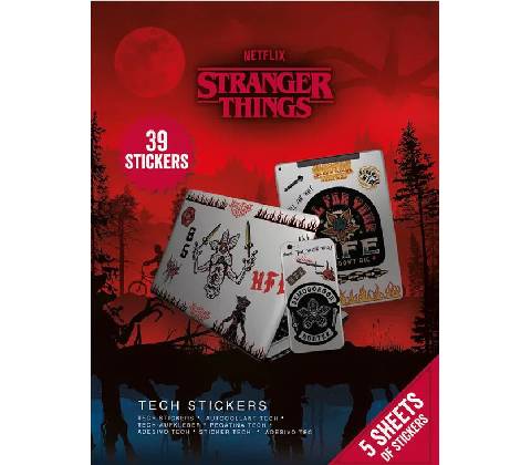 Technické samolepky Stranger Things