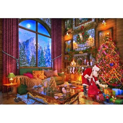 Bluebird Puzzle - Puzzle Davison: Christmas Lodge - 2 000 piese