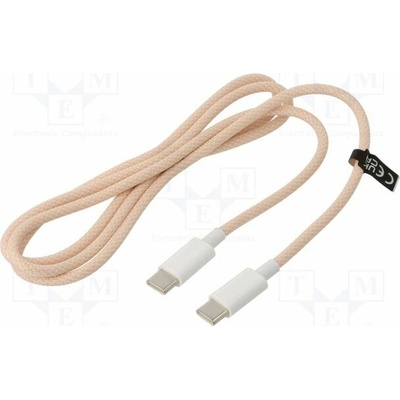 Logilink CU0344 USB 2.0 USB C vidlice z obou stran 1m růžový