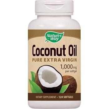 Image 1 of Nature's Way Coconut Oil Organic 1000 mg [120 Гел капсули]