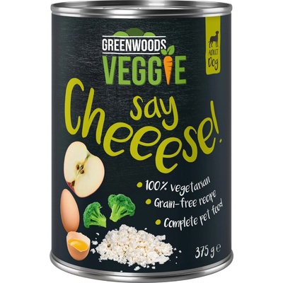 Greenwoods Veggie se zrnitým čerstvým sýrem vejcem jablkem a brokolicí 6 x 375 g