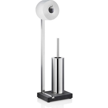 blomus Полирана стойка за тоалетна хартия и четка blomus от серия menoto