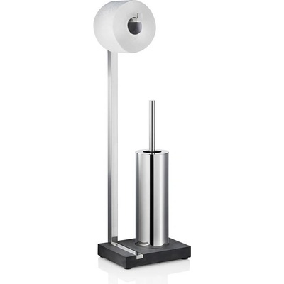 blomus Полирана стойка за тоалетна хартия и четка blomus от серия menoto