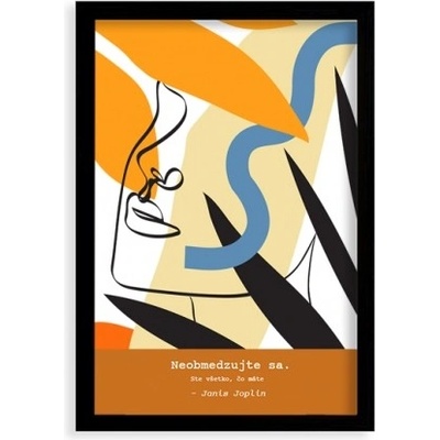 Plagát Jednoduche - čierny rámik 20x30 - 55131