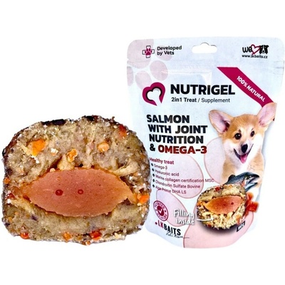 LK Baits Pet Nutrigel Dog Losos s Kĺbovou Výživou a OMEGA 3,SM 150 g