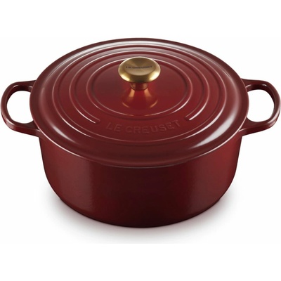 Le Creuset Kastrol SIGNATURE 28 cm, 6,7 l, GARNET, litina