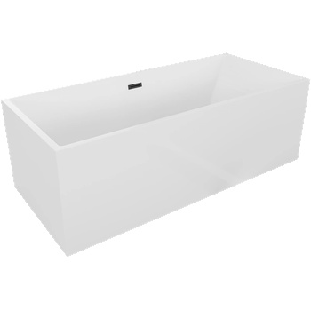 Mexen Vigo свободно стояща вана 178, 5 x 80 cm, бяла, черен преливник - 51251788000-70 (51251788000-70)