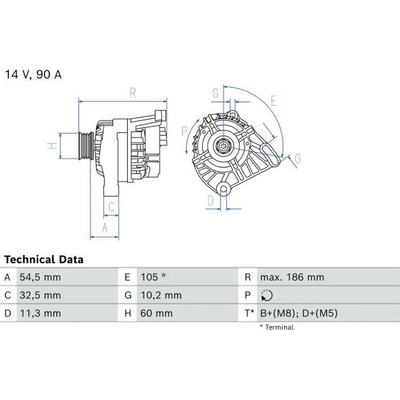 generátor BOSCH 0 986 087 080