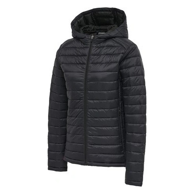 Hummel Red Quilted Hood Jacket Woman black