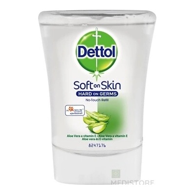 Dettol Kids náhradná náplň do bezdotykového dávkovača mydla - dobrodruh aloe vera 250 ml