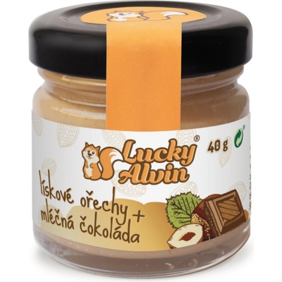 Lucky Alvin Lískové ořechy + mléčná čokoláda 40 g