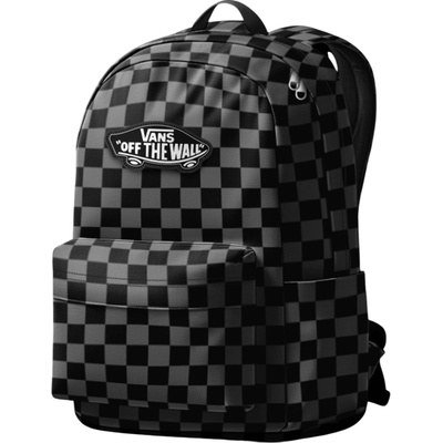 Vans Old Skool Grom Check Backpack 18 černá Charcoal