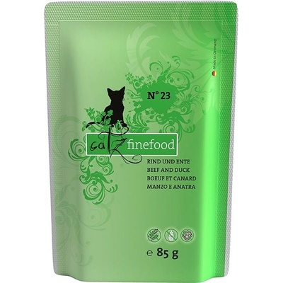Catz finefood No.23 s hovädzím kačacím mäsom 85 g