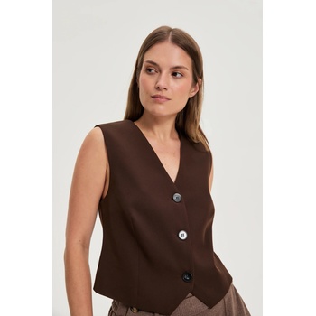 Moodo Елегантна кафява жилетка Moodo Moodo | Kafyav | ЖЕНИ | XXL