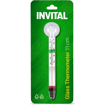 Invital skleněný teploměr s přísavkou 11 cm – Zboží Dáma