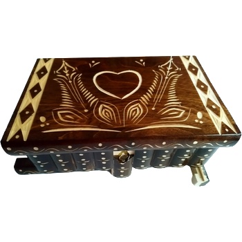 Magic Puzzle Box голяма дървена декорация магическа пъзел кутия скрито съхранение на ключове пари бижута диамантен сейф (_77488dc10)