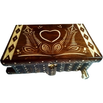 Magic Puzzle Box голяма дървена декорация магическа пъзел кутия скрито съхранение на ключове пари бижута диамантен сейф (_77488dc10)