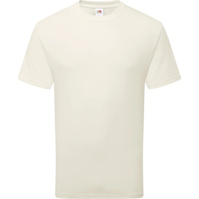 Fruit of the Loom tričko Pure Cotton T těžká bio bavlna krátký rukáv COT16136210001-natural