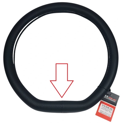 Калъф за волан Черен скосен 36cm 898086