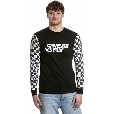 Meatfly Judgement LS Checkered Black