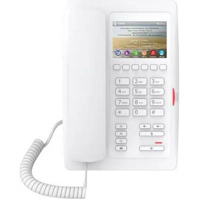 VoIP телефон Fanvil H5W, 3.5" (8.89 cm) 320x480 цветен дисплей, 2 SIP акаунта, 6 линии, 2x 10/100 Mbps LAN порта, Wi-Fi, PoE, бял