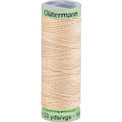 Polyesterové nitě Gütermann Jeans návin 30 m, střední, 5 béžová sytá světlá