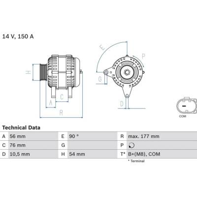 generátor BOSCH 0 986 080 580