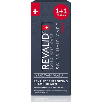 Revalid Energizing šampon pro muže 200 ml 1+1 Zdarma