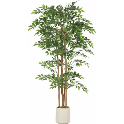 HOMCOM Umělý strom banyán 180 cm | zelený