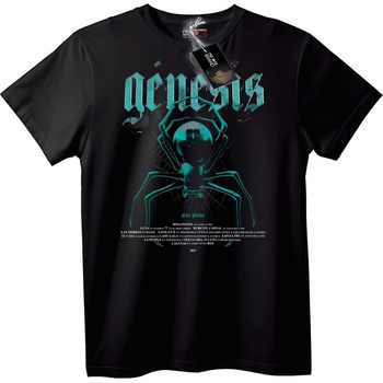 NOONEBRAND Тениска Генезис паяк - S, Black