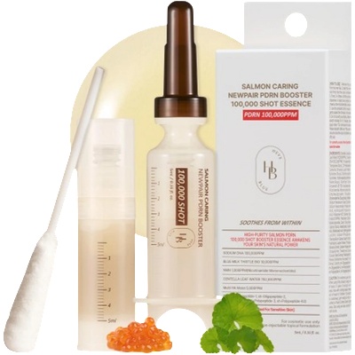 Heveblue Salmon Caring Centella New Pair PDRN Booster 100, 000 Shot - PDRN Booster Серум 1бр