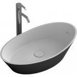 Inter Ceramic Noa 67x38 cm matt black/white (683B)
