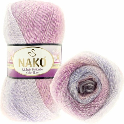 Nako Mohair Delicate Colorflow 28165 růžová