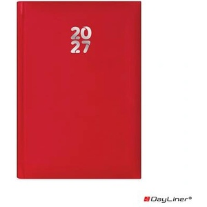 DAYLINER Календар, планирач, A5, ежедневник, DAYLINER, „Pannon, червен (DL7AG-PAFA5NA-PI)