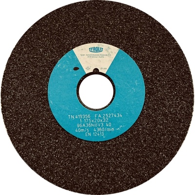 Tyrolit Brusný kotouč plochý 175 x 20 x 32 mm 96A36M8V40 T419356
