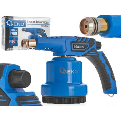 GEKO Plynová pájecí lampa s piezozapalováním na kartuše 190g PROFI, 1300W,Geko G20079