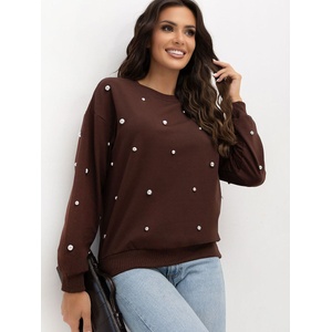 Italy Moda Дамски суичър класически модел 230156 Italy Moda