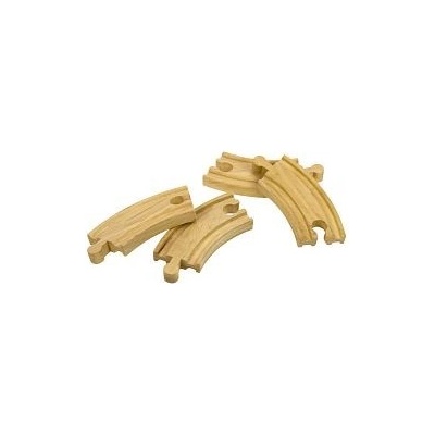 Bigjigs Krátké kruhové koleje 10 cm 4 ks